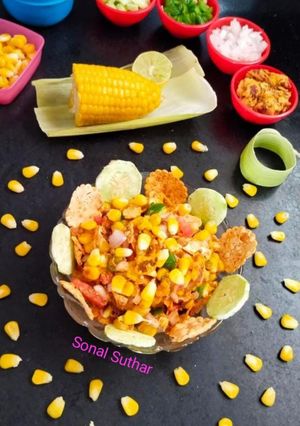 कॉर्न चाट (Sweet Corn 🌽 Chat Recipe In Hindi) रेसिपी मुख्य फोटो