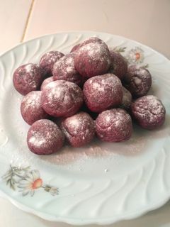 Foto resep Timus bola salju ubi ungu
