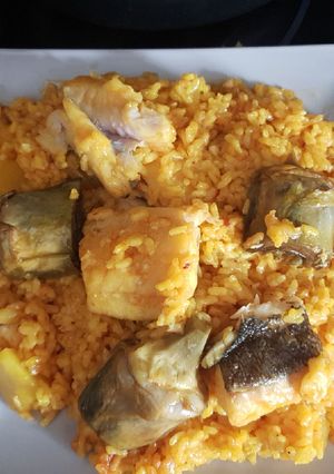 Una foto de Arroz de bacalao com alcachofas