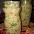 Porotos blancos con verduras en frascos!