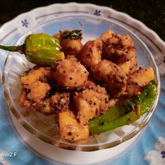 A picture of Chatpate jeera aloo.