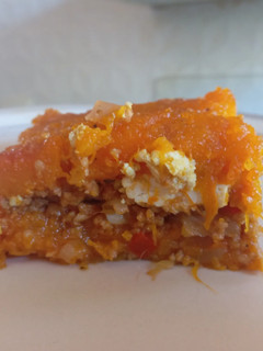 Una foto de Pastel vegano de calabacín