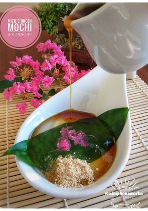 Foto resep Mizu Shingen Mochi a.k.a Raindrop cake💧☔