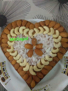 A picture of Dry fruit cake.