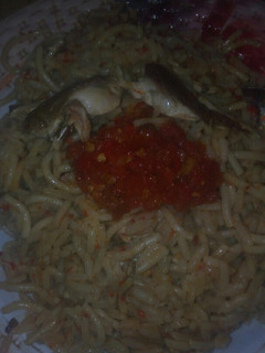 A picture of Jollop rice and taliya.