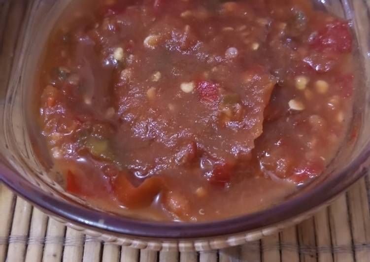 Cara Gampang Membuat Sambal tokcer tiga warna, Bisa Manjain Lidah