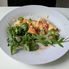 A picture of Omelette à la française.