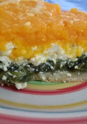 Una foto de Tarta tricolor