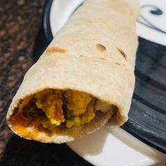 A picture of Cheesy Paneer Roll for kids.