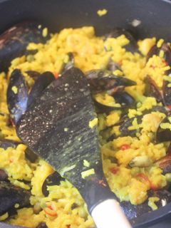 Una foto de Arroz con mejillones