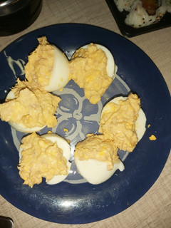 Una foto de Huevos rellenos