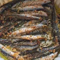 Una foto de Bocartes al ajillo en air fryer
