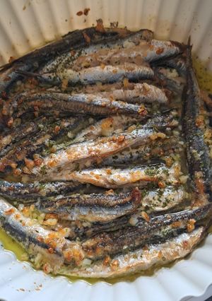 Una foto de Bocartes al ajillo en air fryer