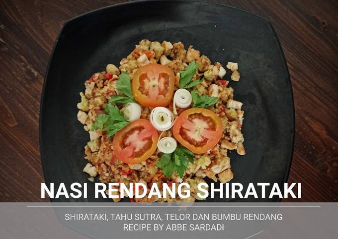 NASI RENDANG SHIRATAKI (RENDANG SHIRATAKI RICE)