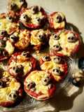 Mini pizzas fit terroríficas (con base berenjena)
