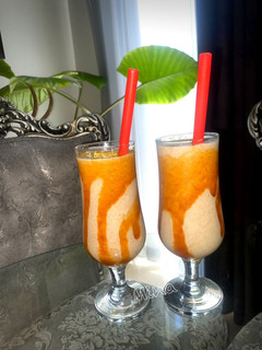 عکسی از دستور شیک موز و کارامل