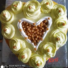 A picture of Eggless oats and ragi butterscotch cake.
