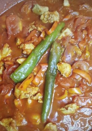 Une photo de Tajine avec peu d'ingrédients