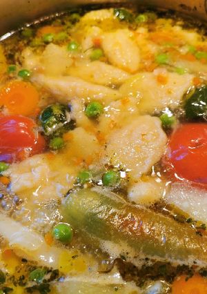 Grízgaluska levesbetét recept fotója