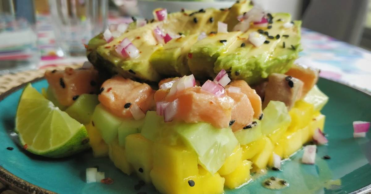 Tartar de Salmón Receta de Josemi CilantroYHierbabuena Cookpad
