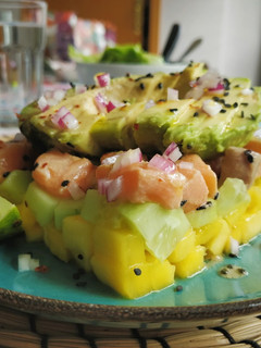 Una foto de Tartar de Salmón