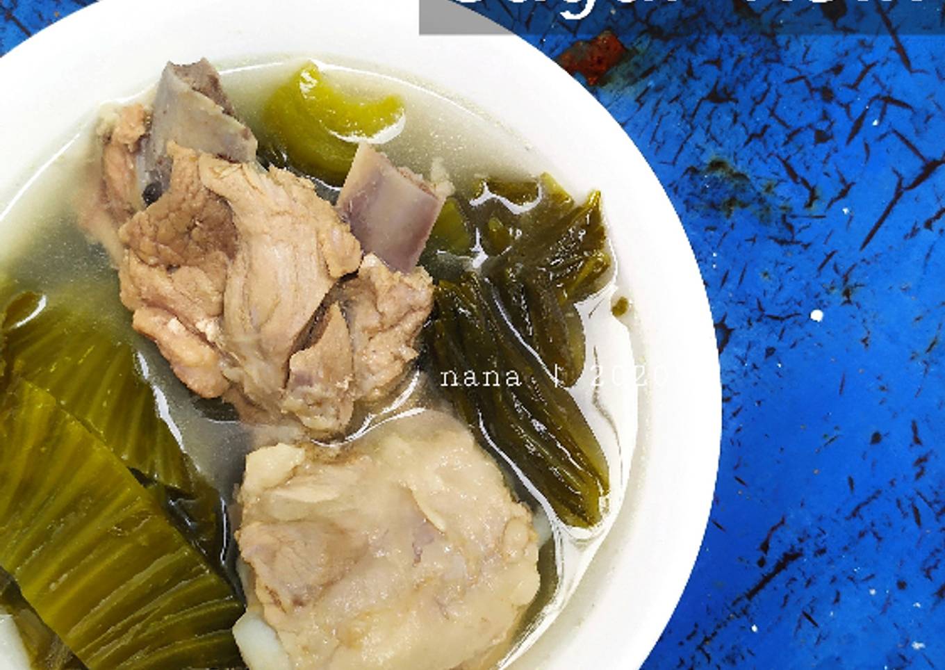 Baikut Sayur Asin (non halal) Bisa diganti dengan Ayam Kampung