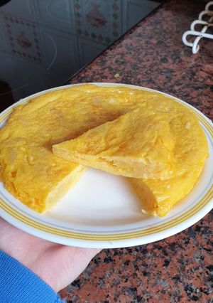 Una foto de Tortilla de patatas al microondas