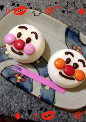 A picture of Anpanman Mochi Ice Cream.