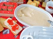Una foto de pate de marisco