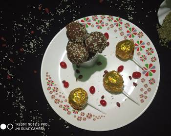 The New Way Making Recipe Crunchy peanut sesame chocolate lolipops Very Delicious