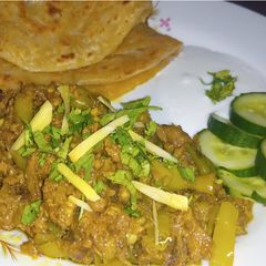 A picture of Green chilli Qeema.