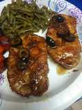 Olive Wine Glaze Chops