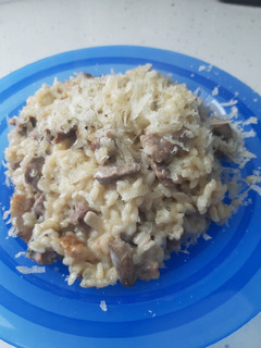 Una foto de Risotto con presa