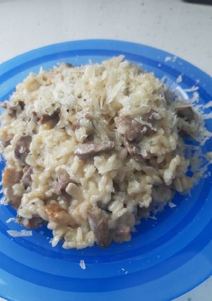 Una foto de Risotto con presa
