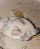 شوربة الدجاج بالكريمه والفطر 🥄