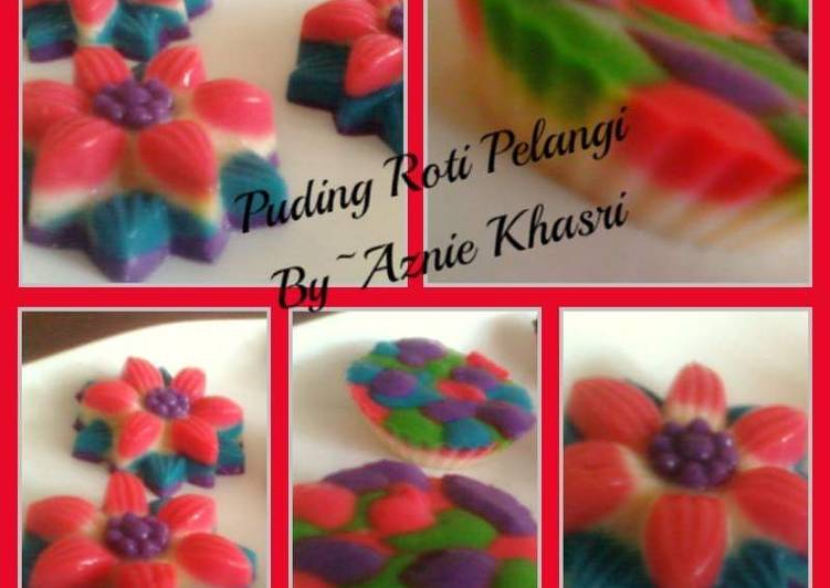 Puding Roti Pelangi