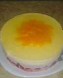 Receta de Torta Helada Mousse de Frutilla Y Durazno