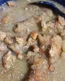 Chicharrón en salsa verde