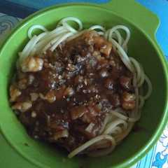 รูปของ Spagetti lada hitam with udang