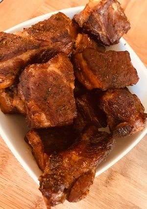 Mézes fokhagymás oldalas sütőben recept fotója