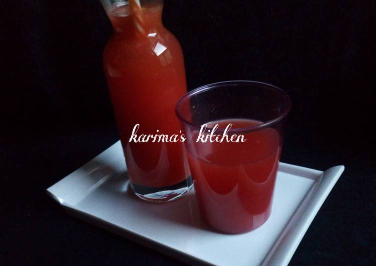 Step-by-Step Guide to Prepare Homemade Watermelon juice