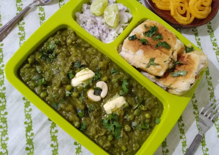 Recipe of Ultimate Green bhaji Pav