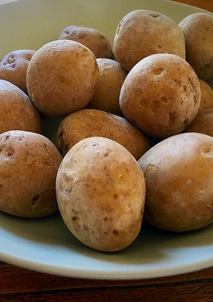 Una foto de Papas arrugás