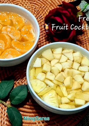 Foto resep Fresh Fruit Cocktail💝🍊🍎🍍🍹_(Setup buah segar_Tanpa rebus buahnya😉)