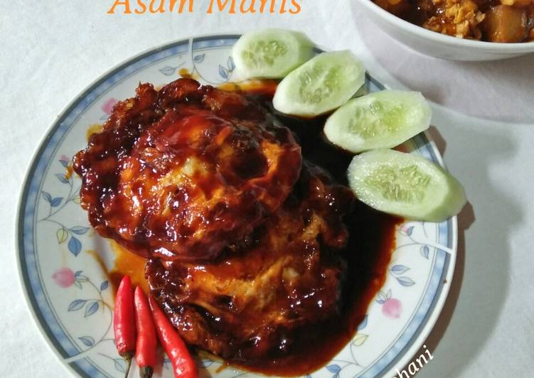 Resep Telur Ceplok Asam Manis, Lezat