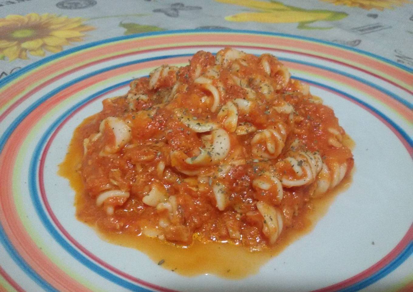 Pasta con atún con thermomix