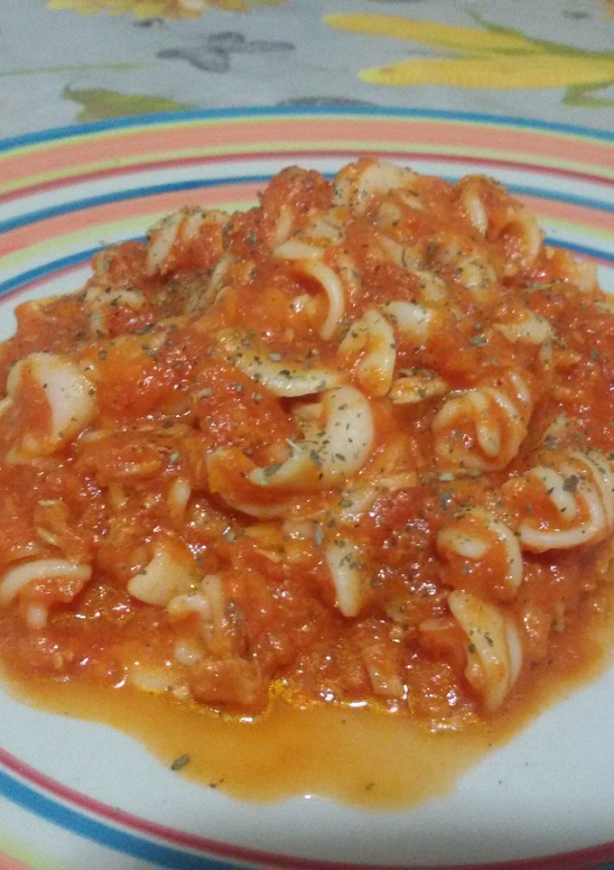 Una foto de Pasta con atún con thermomix