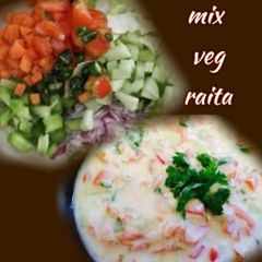 Mix veg raita A picture of Mix veg raita.