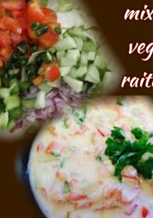 A picture of Mix veg raita.
