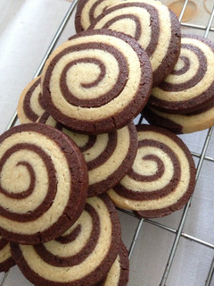 A picture of Pinwheel cookies.